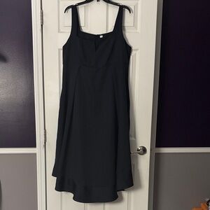 Chic Navy Blue Midi Dress